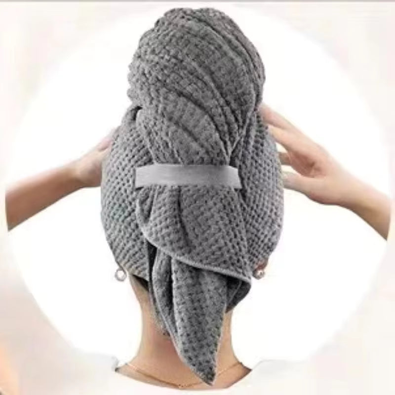 מגבת מיקרופייבר לייבוש שיער עדין ומהיר
