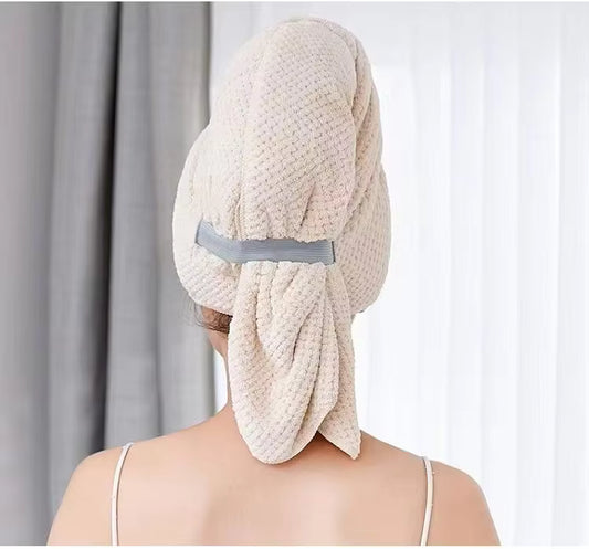 מגבת מיקרופייבר לייבוש שיער עדין ומהיר